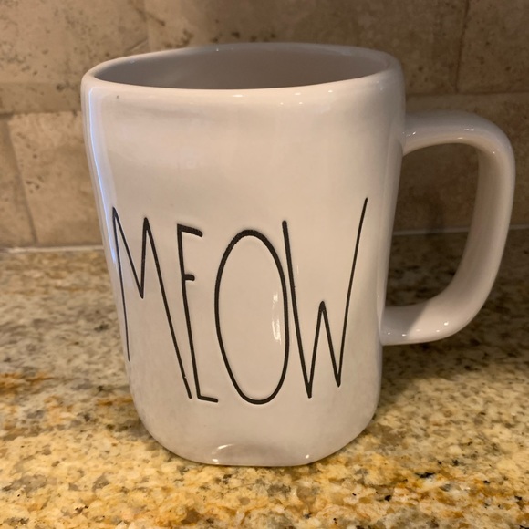 Rae Dunn Coffee Mug Meow Kitty Cat Cup - Picture 5 of 8